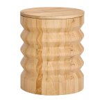 Pouf bout de canapé en bois massif avec rangement Pouf bout de canapé en bois massif avec rangement