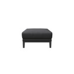 Pouf en cuir naturel gris ombré Pouf en cuir naturel gris ombré