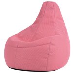 Pouf de gaming g�ant xl � dossier inclin� en maille mesh tech rose
