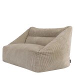 Pouf gant canap deux places en velours ctel beige