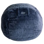 Pouf gant dhoussable fausse fourrure gris 200 cm