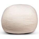 Pouf lit convertible 2en1 blanc cassé Pouf lit convertible 2en1 blanc cassé