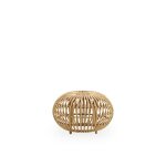 Pouf ottoman en rotin by franco albini d65cm