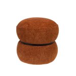 Pouf petit modèle rouge rouge brique en tissu Pouf petit modèle rouge rouge brique en tissu
