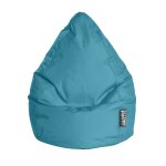 Pouf poire brava xl bleu petrole