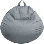Pouf poire déhoussable gris foncé 80 x 70 cm Pouf poire déhoussable gris foncé 80 x 70 cm