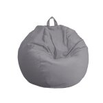Pouf poire gant xxl velours - 120x150 cm - gris