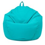 Pouf poire xl d'extérieur - 110x120 cm - bleu caraïbes Pouf poire xl d'extérieur - 110x120 cm - bleu caraïbes