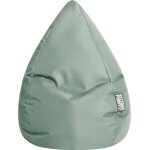 Pouf poire xl d'intrieur vert eucalpytus 70x110cm