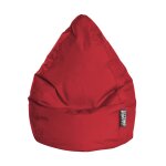 Pouf poire xxl d'intrieur rouge vif 80x130cm