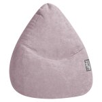 Pouf poire xxl d'intérieur velours ras vieux rose 80x130 Pouf poire xxl d'intérieur velours ras vieux rose 80x130
