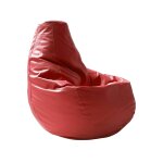 Pouf en similcuir rouge 70x70 cm Pouf en similcuir rouge 70x70 cm