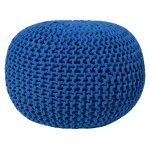 Pouf en tissu bleu 50x35cm Pouf en tissu bleu 50x35cm