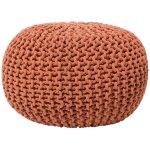 Pouf en tissu cuivr� 50x35cm