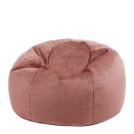 Pouf velours rose Pouf velours rose