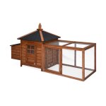 Poulailler en bois java, 4 poules, cage  poule avec enclos