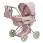 Poussette jogging pour poupe, 64cm, rose / gris
