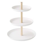 Prsentoir 3 niveaux - h24 cm - blanc