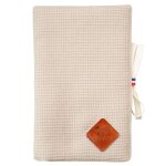 Protège carnet de santé en nid d'abeille beige Protège carnet de santé en nid d'abeille beige