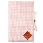 Protège carnet de santé en nid d'abeille rose Protège carnet de santé en nid d'abeille rose