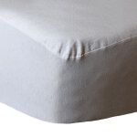 Protège matelas en coton biologique bonnet 30 blanc 160x200 cm Protège matelas en coton biologique bonnet 30 blanc 160x200 cm