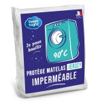 Protège matelas imperméable lavable à 90°c 140x190cm Protège matelas imperméable lavable à 90°c 140x190cm