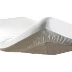 Protge matelas molleton anti acarien blanc 90 x 190 cm