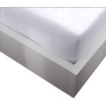 Prot�ge matelas en polycoton blanc 90x190 cm