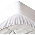 Prot�ge matelas polyester blanc 140x190 cm