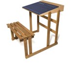 Pupitre vintage en bois