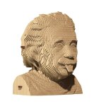 Puzzle 3d albert einstein en carton naturel