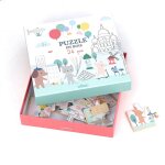 Puzzle en bois escapade  paris 24 pcs en bois multiculore 40x16 cm
