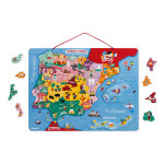Puzzle carte magntique pninsule ibrique 40x30 cm
