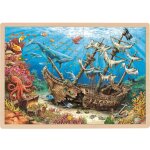 Puzzle le galion englouti en bois 46x33 cm Puzzle le galion englouti en bois 46x33 cm