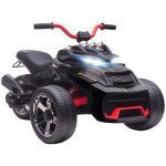 Quad lectrique enfants 12v, 3 roues 2 moteurs lecteur mp3 noir