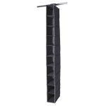 Rack chaussures en intiss 10 cases - gris anthracite