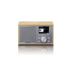 Radio dab + / fm compacte et lgante avec bluetooth et caisson en bois