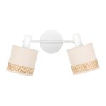 Rampe 2 abat - jours lin beige Rampe 2 abat - jours lin beige