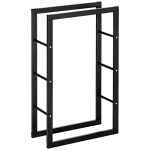 Range bches design contemporain rectangulaire h100 cm mtal noir