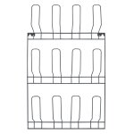 Range - chaussures pour 6 paires murale en mtal gris 6x44x72cm