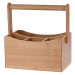 Range - couvert en bambou 4 compartiments 20x14x24cm Range - couvert en bambou 4 compartiments 20x14x24cm