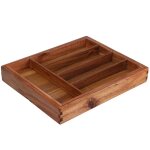 Range - couverts en bois d'acacia extensible 34x25 - 45x5cm
