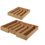 Range couverts extensible 7 compartiments en bambou Range couverts extensible 7 compartiments en bambou