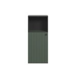 Rangement bas de salle de bain 1 porte l40 cm - vert et noir