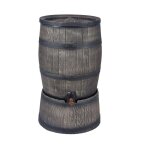 Rcuprateur d'eau de pluie en polythylne avec support barrel 120 li