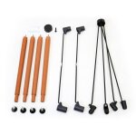 R�hausse chaise haute b�b� �volutive bordeaux et noir