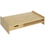 Rehausseur cran tiroir et niche bambou marron