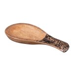 Repose cuill�re marron en bois