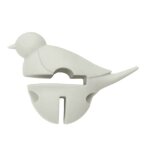 Repose cuillre petit oiseau blanc 3 en 1