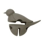 Repose cuillre petit oiseau gris 3 en 1